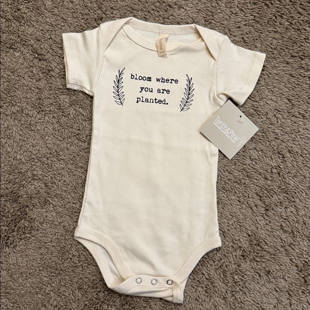Tenth & Pine ‘Bloom Where You Are Planted’ Baby Bodysuit